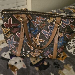 Michael Kors Multicolor Logo Tote Bag